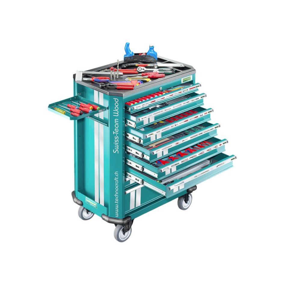 technocraft 729719 Werkzeugwagen SWISS TEAM WOOD PRO 282 Stück