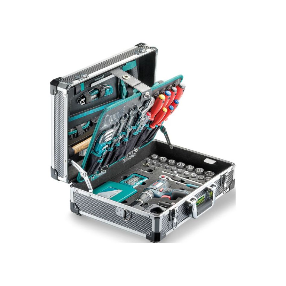 technocraft 729947 Aluminium Werkzeugkoffer inkl. PRO GSR 147-teilig