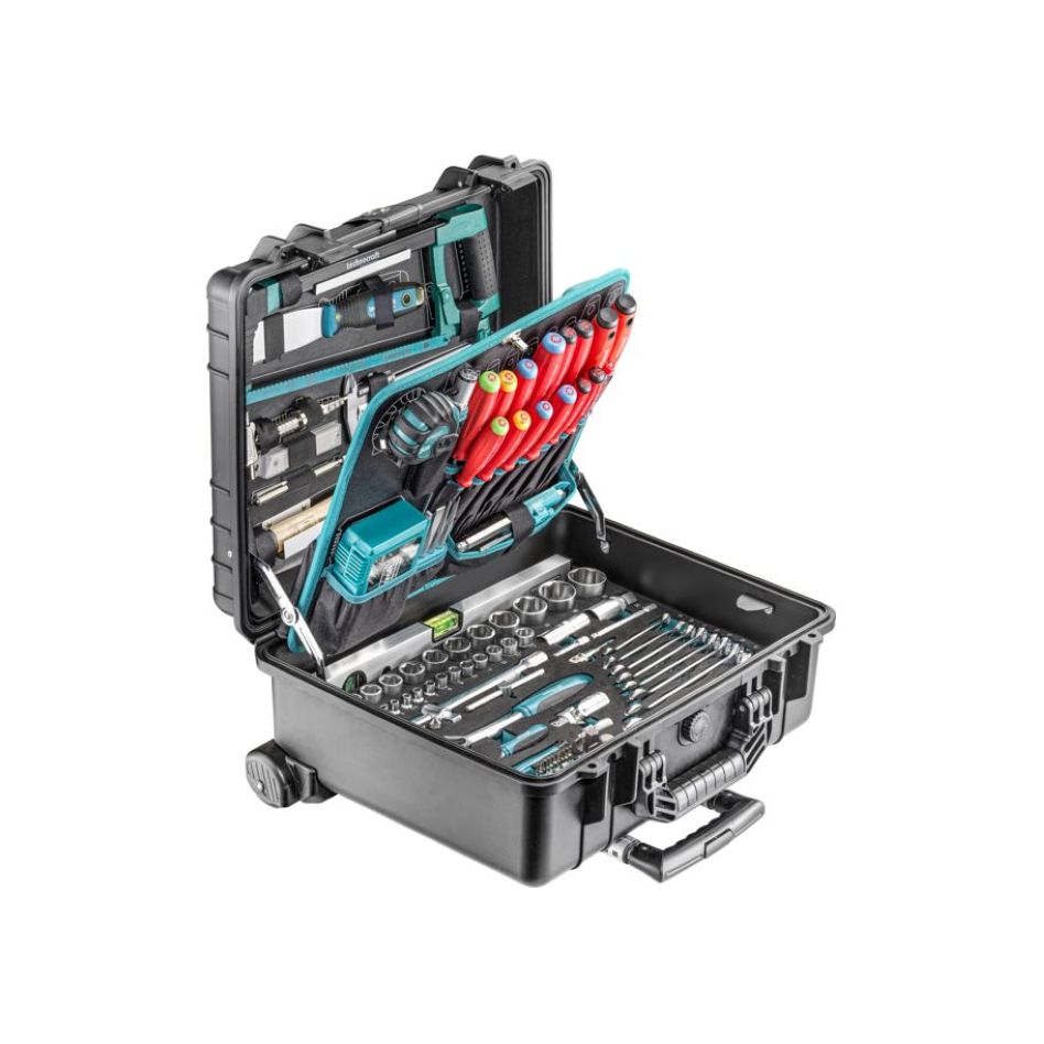 technocraft 299865 PP-Werkzeugkoffer PRO TROLLEY IP65 Premium 213-teilig