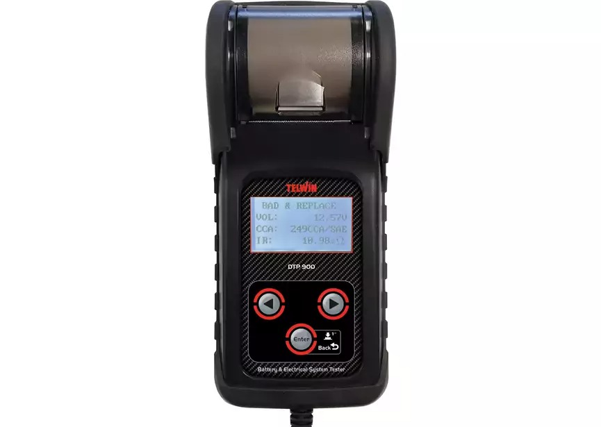 Telwin 830804244 DTP900 Digitales Batterietestgerät 12/24V mit Drucker