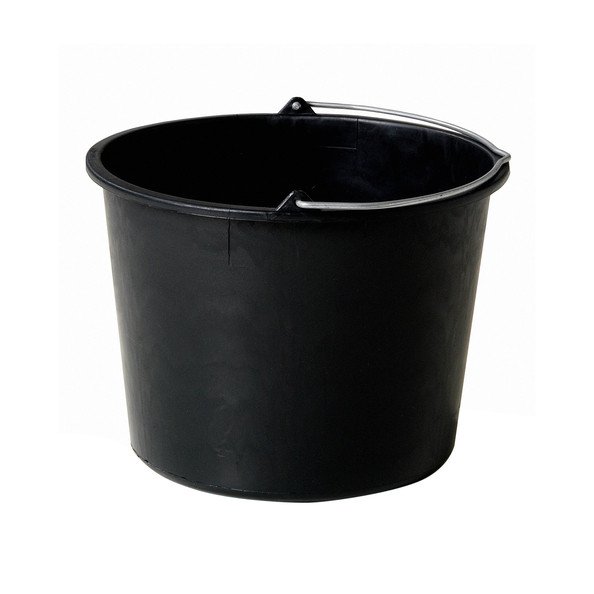 Gripline 0238.00001 GRIPLINE-D 12 L Eimer schwarz, Knopfgriff, L-Skala