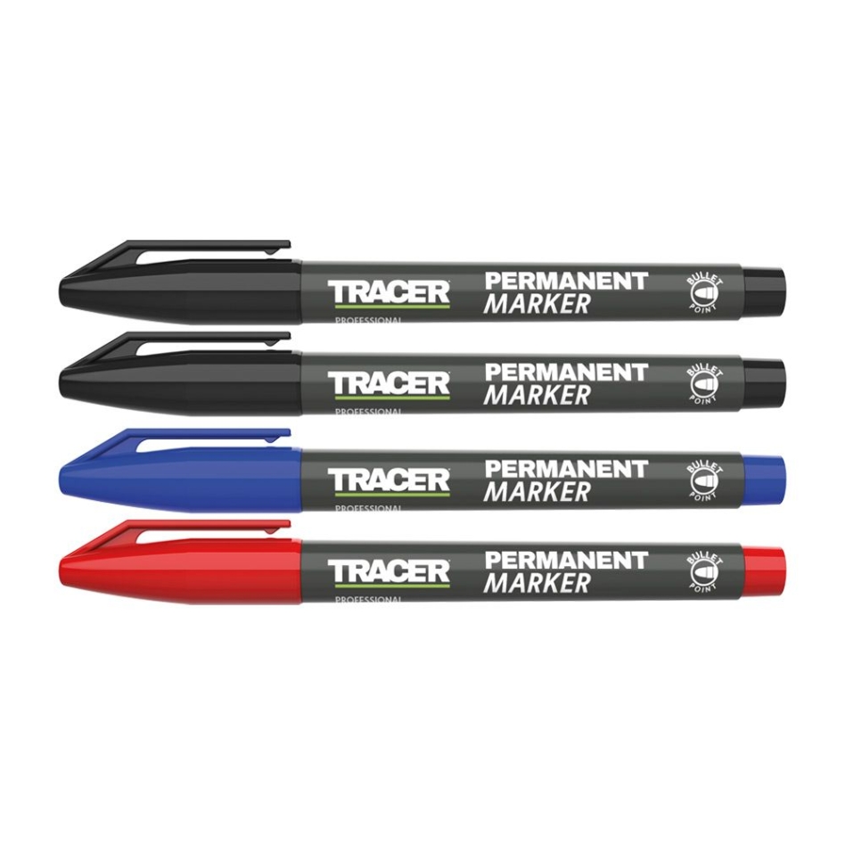 Tracer APMK1 Permanentmarker-Set Schwarz/Blau/Rot