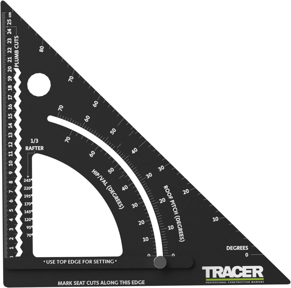 Tracer APS12 Vierkant 12" 305 mm mit Gradeinstellung