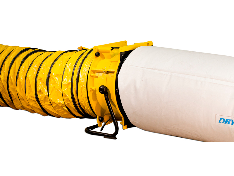 Dryfast DFV7000LSAU Axialventilator + 2 Adapter + 1 Staubbeutel + Lufttransportschlauch 10 m