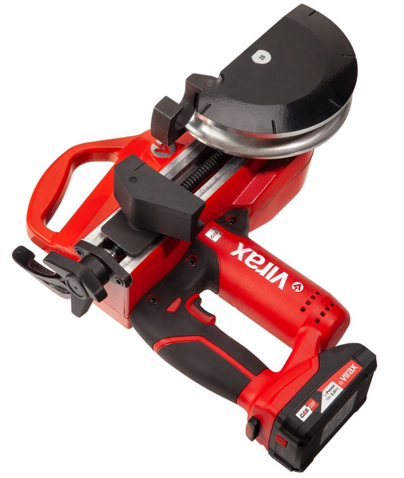 VIRAX 251876 EUROSTEM III Akku-Biegemaschine 18V inkl. 2x 2.0 Ah und Biegeform 16-18-22-28-35MM