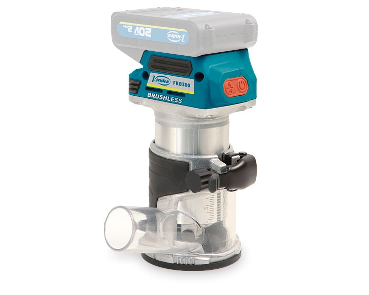 Virutex 3000100 FRB300 Schnurlose Kantenfräse 20V ohne Akkus und Ladegerät