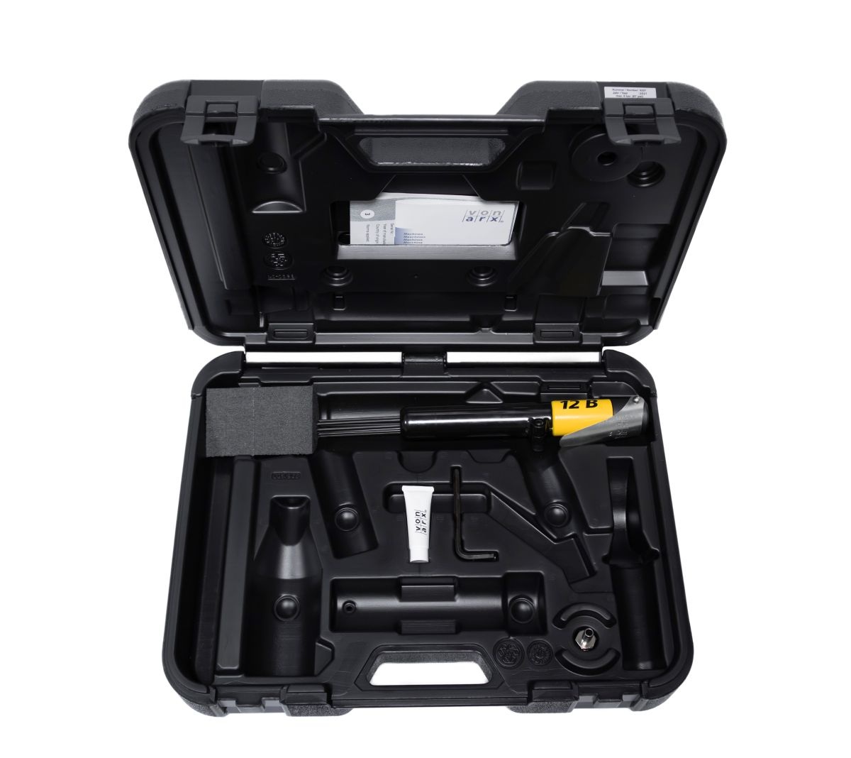Von Arx VA700268 12-B Pneumatisches Nadelhammerset mit 3-mm-Nadeln (spitz) + Meißelset