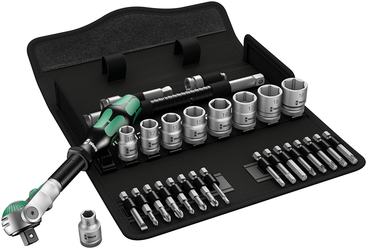 Wera 05004046001 8100 SB 6 Zyklop Speed-Knarrensatz,3/8"-Antrieb,metrisch