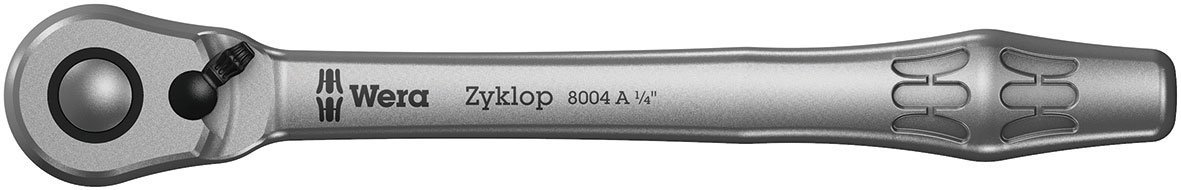 Wera 05004004001 8004 A Zyklop Metal-Knarre mit Umschalthebel mit 1/4"-Antrieb