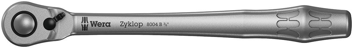 Wera 05004034001 8004 B Zyklop Metal-Knarre mit Umschalthebel mit 3/8"-Antrieb