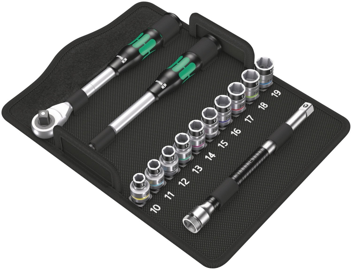 Wera 05004090001 8006 SC 1 Zyklop Hybrid-Knarrensatz,1/2"-Antrieb,metrisch