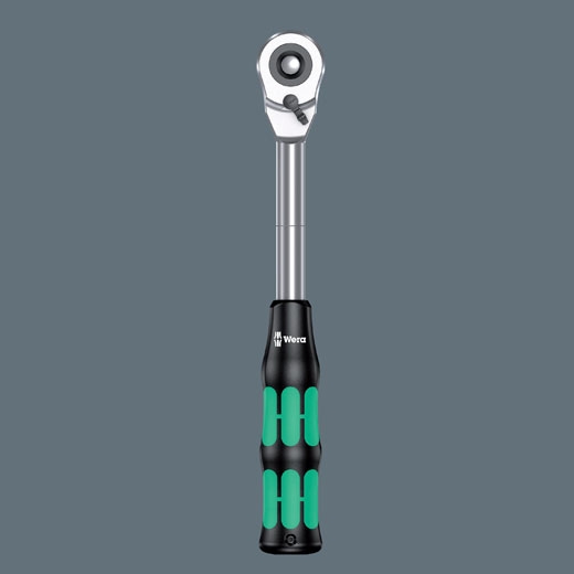 Wera 05003780001 8006 C Zyklop Hybrid-Knarre mit Umschalthebel mit 1/2"-Antrieb
