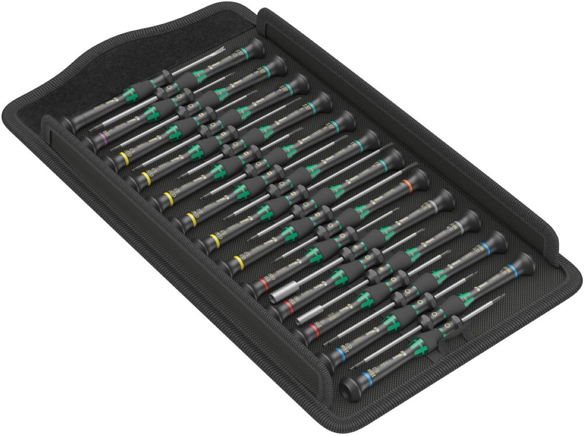 Wera 05134000001 Kraftform Micro Big Pack 1 Elektroniker-Schraubendrehersatz, 25-teilig