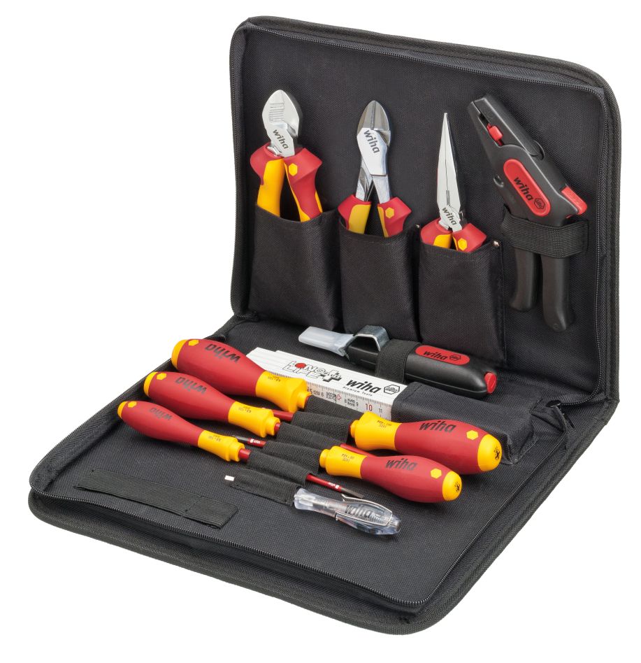 Wiha 36389 Werkzeug Set Elektriker gemischt 12-tlg. in Tasche