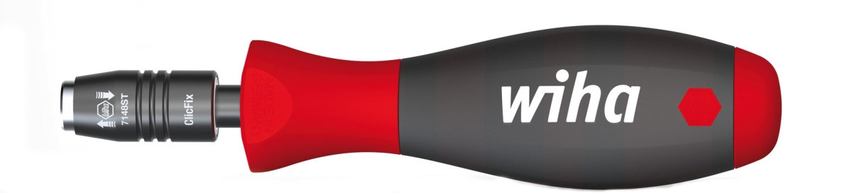 Wiha 40331 Schraubendreher mit Bithalter CentroFix mechanisch verriegelbar 1/4" 149 mm