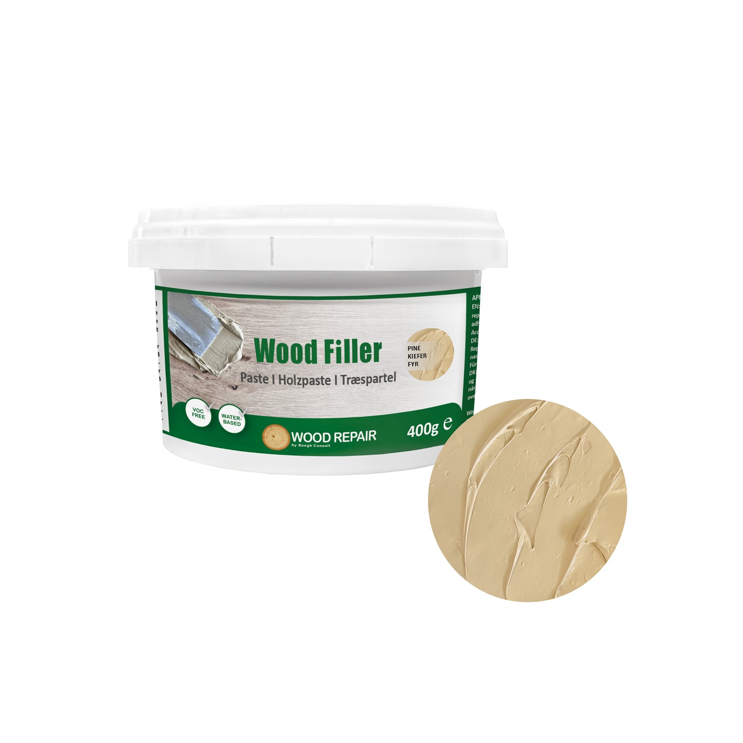 Wood Repair WRE-65120 Holz Fillter Holzpaste 400 gr Kiefer